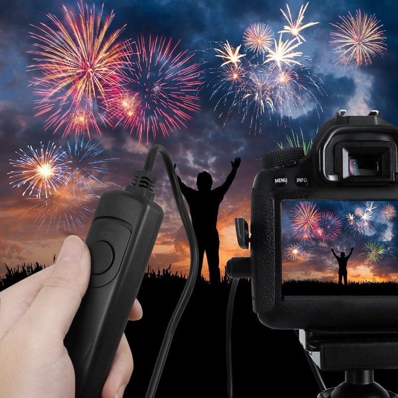 AFUNTA 3.3ft Shutter Release Remote Control with 11.4ft Extension Cable 2.5mm, AFUNTA RS-60E3 Wired Remote Control Switch Cord Replacement Compatible 70D 100D 1200D Digital Camera DSLR - Image 4